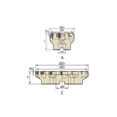 Face milling FMD02 Kr: 67° FMD02-050/050/063/080/100/125-A22/A27B32-PN11-04/04C/05/05C - Makotools Industrial Supply Tools for Metal Cutting